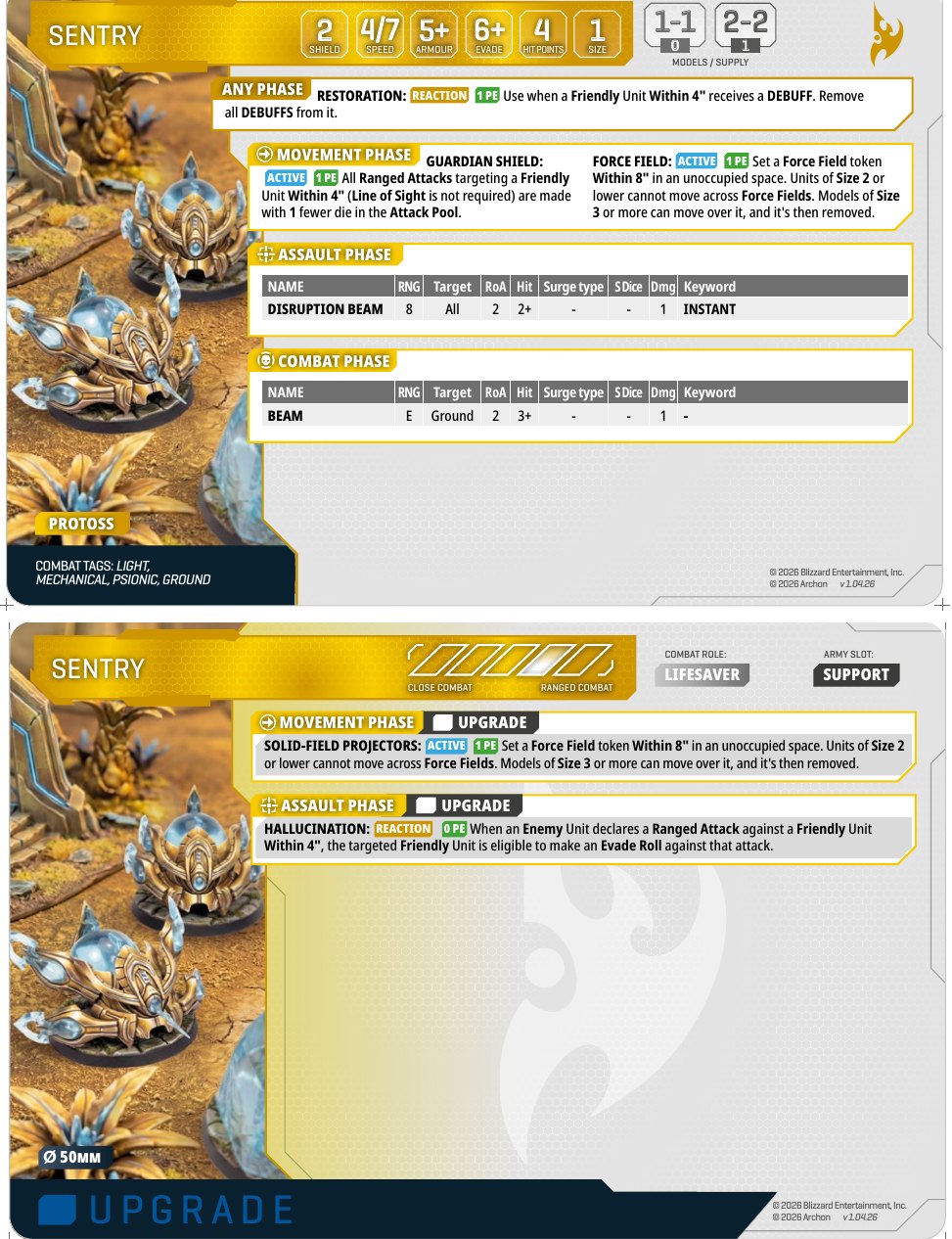 Sentry card
