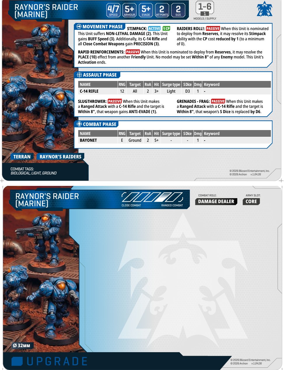 Raynor's Raiders card