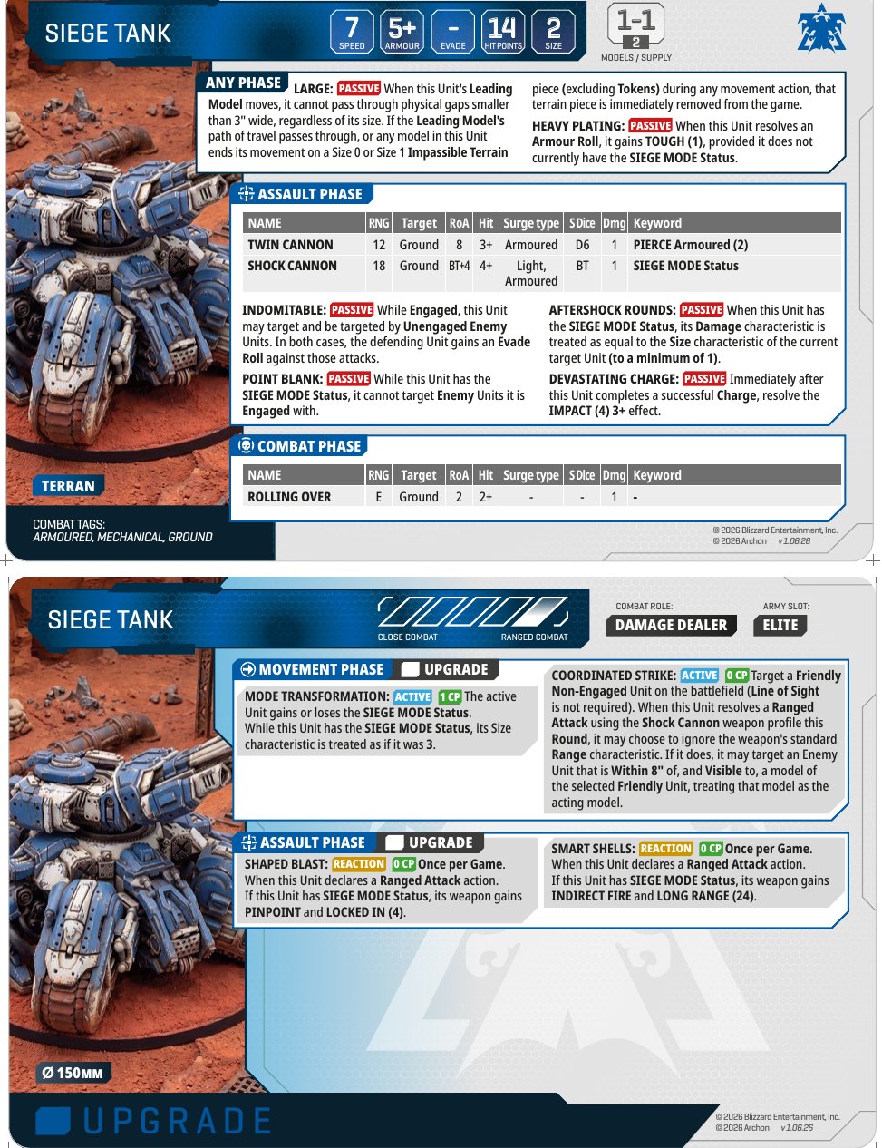 Siege Tank card